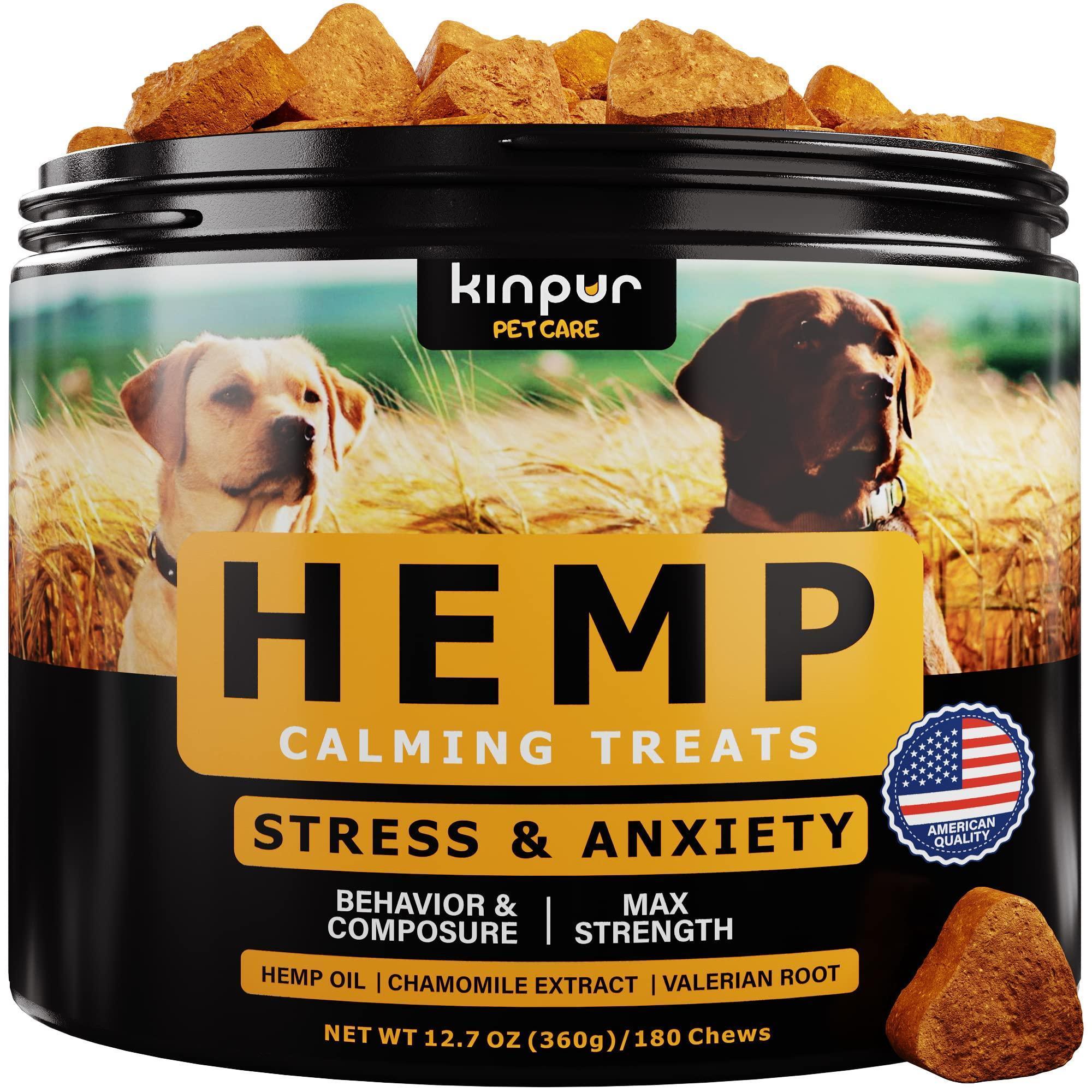 Natural Calming Chews with Hemp Oil and Valerian Root for Pets