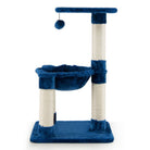 Multi-level Pets Tree with Scratching Posts and Cat Hammock