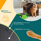 Green SpinPurr Interactive Cat Toy