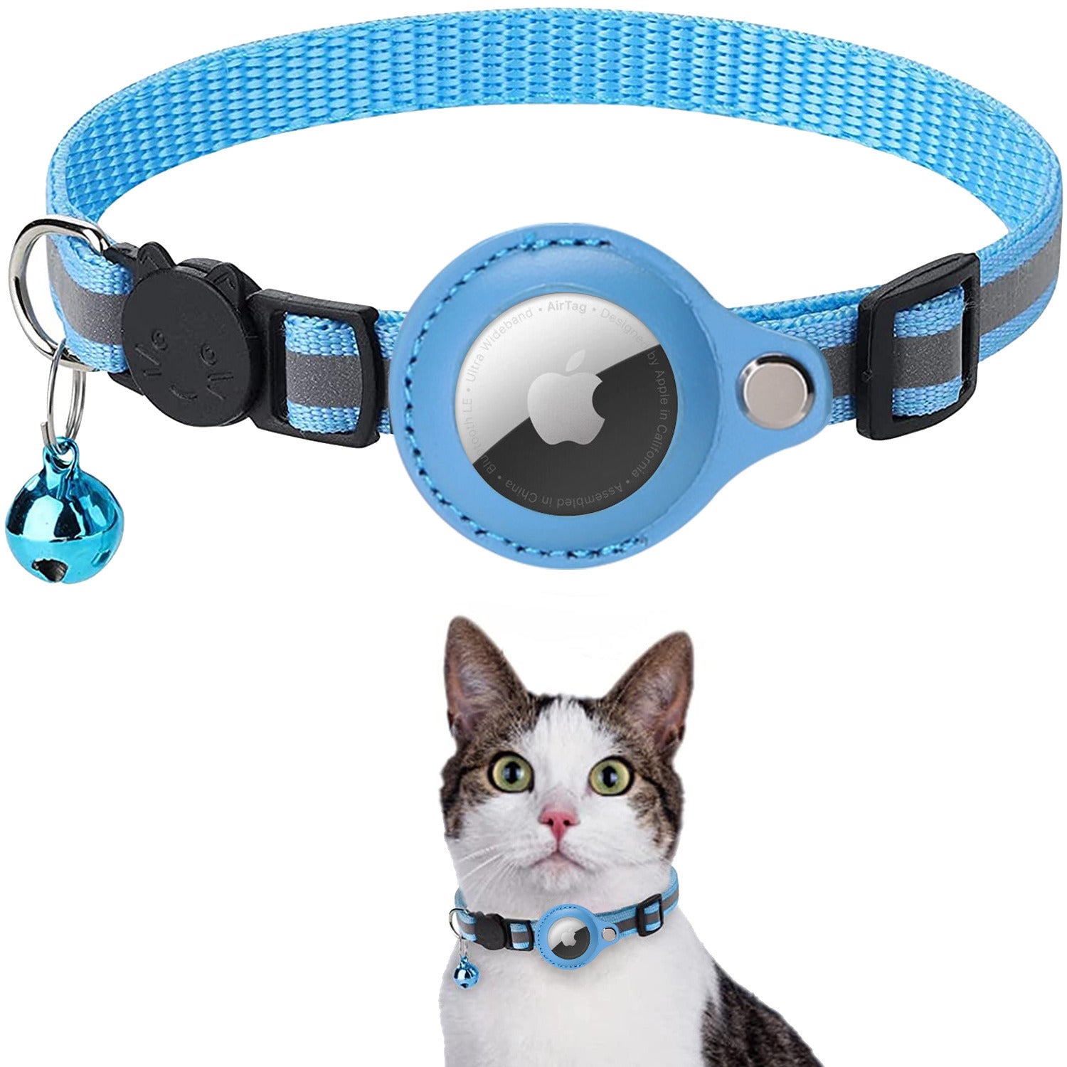 Reflective AirTag Dog Collar