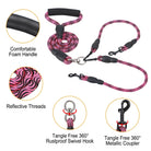 Reflective Dogs Walking Leash Swivel Coupler Padded