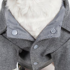 Military Static Rivited Fashion Collared Pet Coats