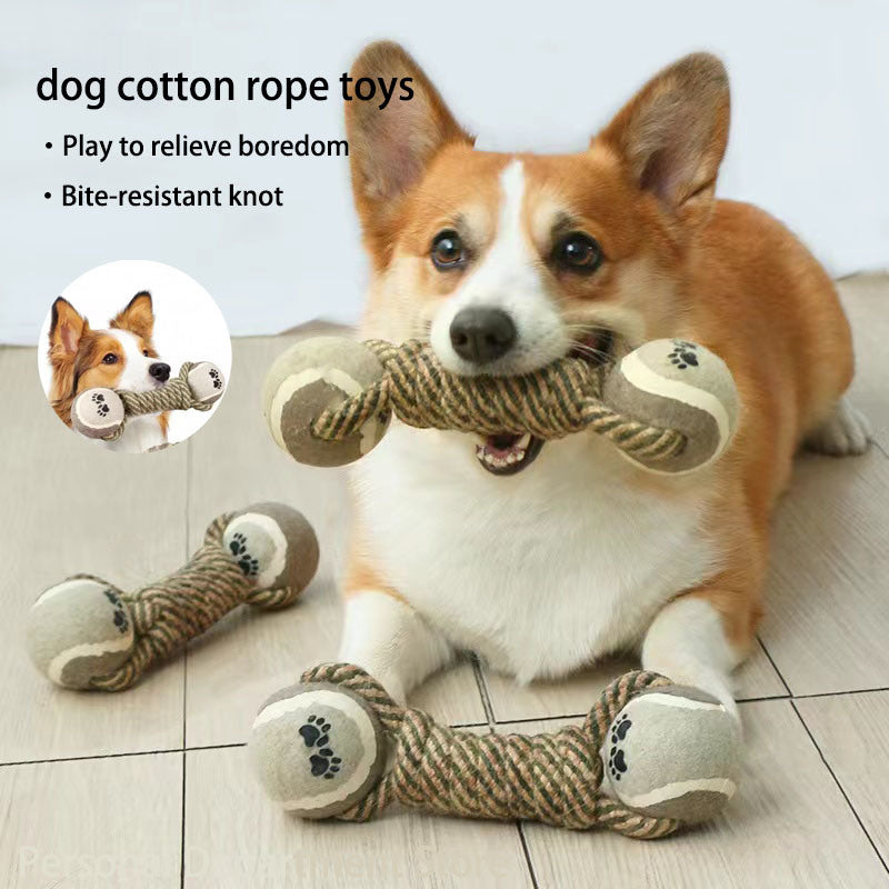 PawsPlay Cotton Rope Toy Set