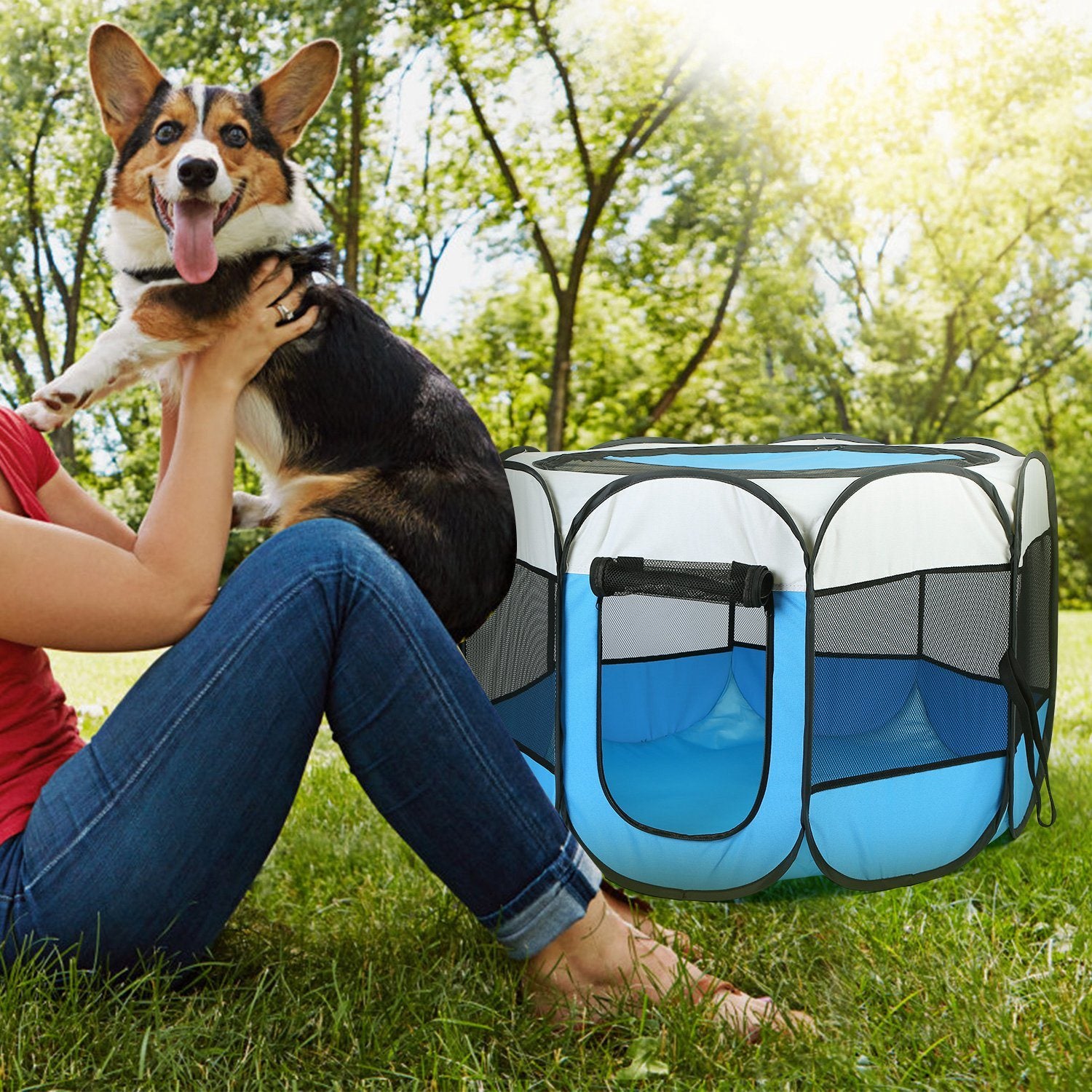 Portable Foldable Pet Playpen