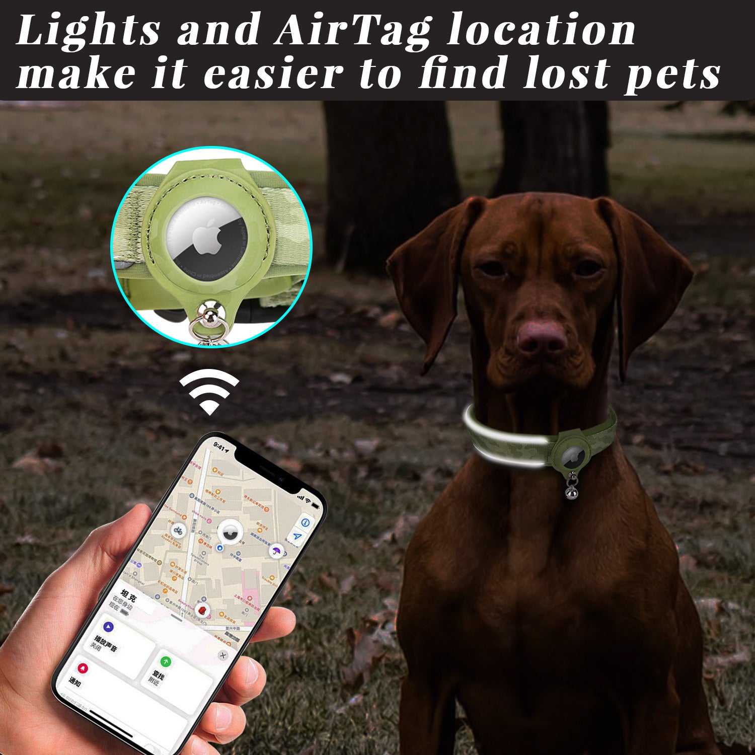 Pet Safe Air Tag Pet Collar