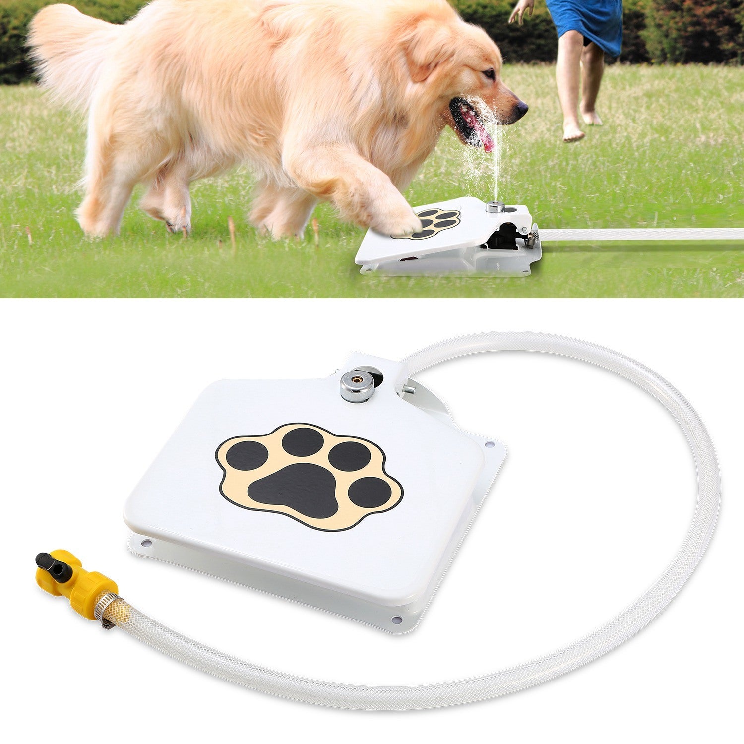 Paw Sprout Step-On Pet Water Fountain