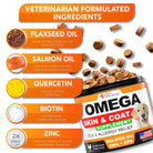 Omega 3 Skin and Coat Supplement Fish Chews Oil for Pets