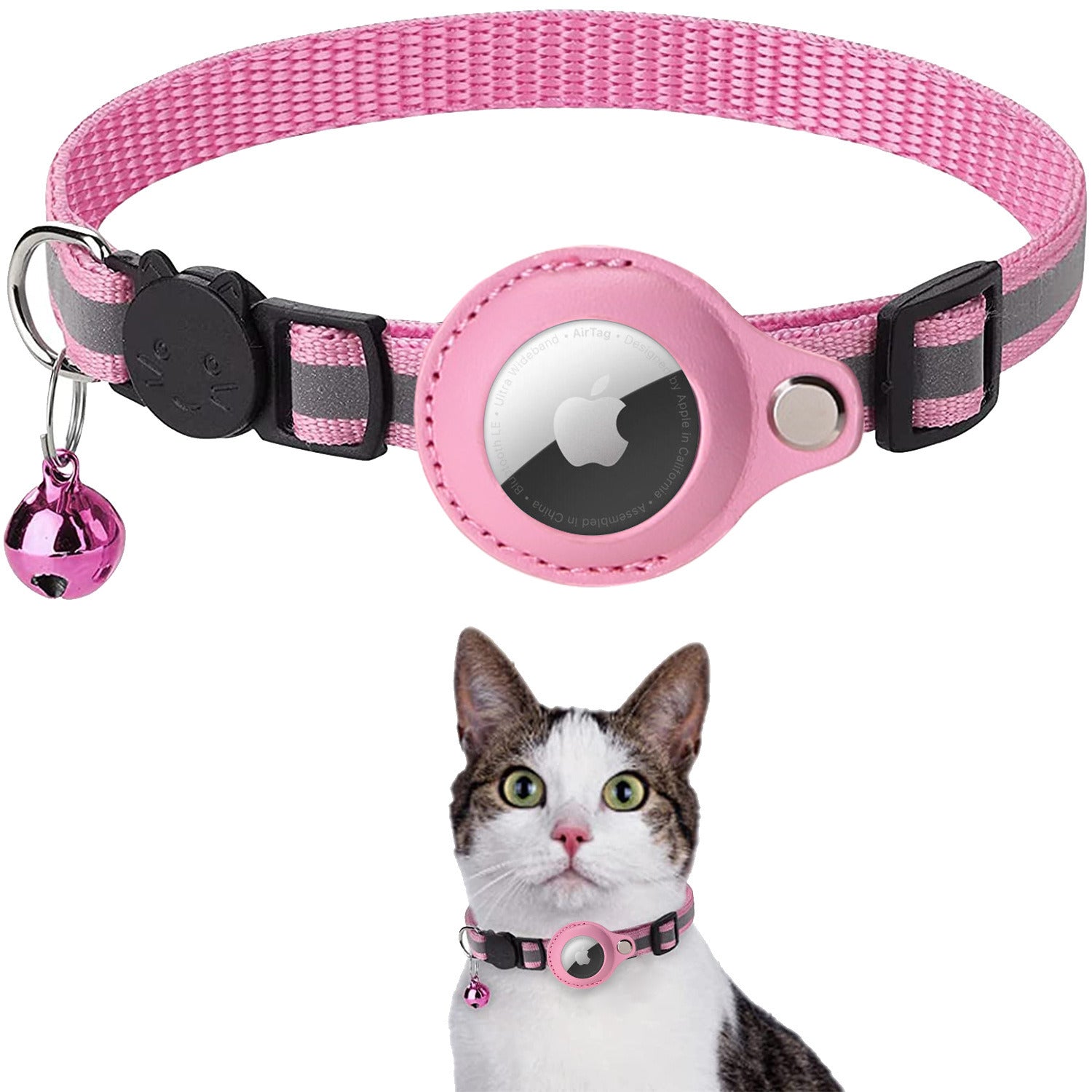 Reflective AirTag Dog Collar