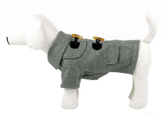 Military Static Rivited Fashion Collared Pet Coats